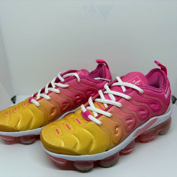 Nike Air Vapormax Plus Womens - Pink and Yellow - Picture 5 of 7